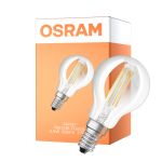 Osram Classic LED E14 Sferica Filamento Chiara 5.5W 806lm - 827 Bianco Molto Caldo | Dimmerabile - Sostitutiva 60W