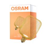 Osram Decor Piatto Lamp In Metallo Alloggio LED E27 Special Ghiaccio Oro 3.5W 300lm - 827 Bianco Molto Caldo | Sostitutiva 25W