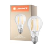 Ledvance Classic LED E27 Pera Filamento Chiara 7.5W 1055lm - 827 Bianco Molto Caldo | Dimmerabile - Sostitua 75W