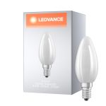 Ledvance Classic Superior LED Bulbo E14 Candela Filamento Ghiaccio 4.2W 470lm - 927 Bianco Molto Caldo | Miglior resa cromatica - Dimmerabile - Sostitutiva 40W