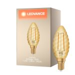 Ledvance Vintage 1906 LED E14 Candela Oro 1.5W 120lm - 824 Bianco Molto Caldo | Sostitutiva 12W