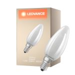 Ledvance LED Classic E14 Candela Filamento Ghiaccio 1.2W 255lm - 840 Bianco Freddo | Sostitutiva 25W