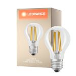 Ledvance Classic LED E27 Pera Filamento Chiara 5.9W 806lm - 827 Bianco Molto Caldo | Dimmerabile - Sostitutiva 60W