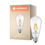 Ledvance Classic LED E27 Pera Filamento Chiara 3.4W 470lm - 827 Bianco Molto Caldo | Sostitutiva 40W