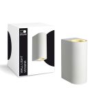 D'Lite Luce Da Parete Vossem Long Aluminium Bianca Up & Down| IP54 - Adatto Per 2x GU10