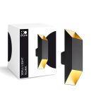 D'Lite Luce Da Parete Nura Aluminium Nero Up & Down 7W 250lm - 830 Luce Calda -  | IP44