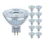 Confezione Multipack 10x Osram Performance Faretti LED Riflettore GU5.3 MR16 5W 345lm 36D - 927 Bianco Molto Caldo | Miglior Resa Cromatica - Dimmerabile - Sostitutiva 35W
