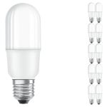 Confezione Multipack 10x Osram LED Classic A bastoncino LED E27 Ghiaccio 8W 806lm - 827 Bianco Molto Caldo | Sostitutiva 60W