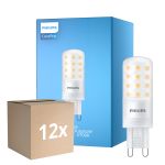Confezione Multipack 12x Philips CorePro LED Capsule G9 Ghiaccio 4W 480lm - 827 Bianco Molto Caldo | Dimmerabile - Sostitutiva 40W