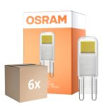 Confezione Multipack 6x Osram LED Capsula G9 Chiara 1.8W 200lm - 827 Bianco Molto Caldo | Sostitutiva 20W