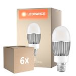 Confezione Multipack 6x Ledvance LED Bulbo HQL LED P E40 41W 5400lm - 827 Bianco Molto Caldo | Sostitutiva 125W