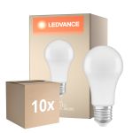 Confezione Multipack 10x Ledvance  Classic LED E27 Pera Ghiaccio 13W 1521lm - 840 Bianco Freddo | Sostitutiva 100W
