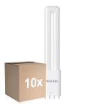 Confezione Multipack 10x Noxion Lucent PL-L LED 7.9W 950lm - 830 Luce Calda -  | 4-Pin - Sostitutiva 18W