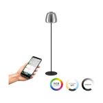 Eglo Lampada da terra Alfero-Z Acciaio Nero 15.5W 2000lm - 827-865 Regolabile Bianca + RGB | IP20 - Zigbee Dimmerabile