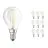 Confezione Multipack 10x Osram CLASSIC LED E14 Pera Filamento Chiara 2.5W 250lm - 827 Bianco Molto Caldo | Sostitutiva 25W