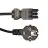 Noxion GST - Compatibile Cavo di alimentazione Nero - Femmina + Schuko Europlug - 3m - 3 pole 0.75mm2