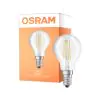 Osram Parathom Classic LED E14 Sferica Filamento Chiara 4W 470lm - 827 Bianco Molto Caldo | 3 Step Dim - Sostitutiva 40W
