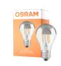 Osram Classic LED E27 Pera Filamento Mirror Argento 4W 400lm - 827 Bianco Molto Caldo | Sostitutiva 35W