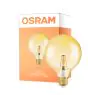 Osram Vintage 1906 LED E27 Globe Filamento Oro 125mm 7W 650lm - 824 Bianco Molto Caldo | Sostitutiva 40W