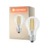 Ledvance Classic LED E27 Pera Filamento Chiara 4.2W 470lm - 927 Bianco Molto Caldo | Miglior resa cromatica - Dimmerabile - Sostitua 40W