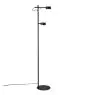 Nordlux Clyde Lampada da terra Metallo Nero 8W 350lm - 827 Bianco Molto Caldo | A 3 Livelli Dimmerabile