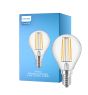 Philips Corepro LED Lustre E14 Sferica Filamento Chiara 4.3W 470lm - 827 Bianco Molto Caldo | Sostitutiva 40W