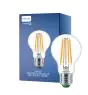 Philips MASTER LED Bulbo Ultra Efficient E27 Pera Chiara 4W 840lm - 827 Bianco Molto Caldo | Sostitutiva 60W