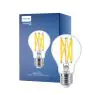 Philips Master LED E27 Pera Filamento Chiara 10.5W 1521lm - 922-927 Dim To Warm | Miglior Resa Cromatica - Dimmerabile - Sostitutiva 100W