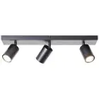 Brilliant Jello Luce da soffitto Metallo Opaco Nero 13.5W 1035lm - 830 Luce Calda -  | Incl. 3x GU10