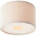 Brilliant Teddy Luce da soffitto Metallo Tessuto Beige | 350mm - Adatto per 2x E27