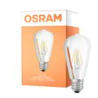 Osram Classic LED E27 Edison Filamento Chiara 6.5W 806lm - 827 Bianco Molto Caldo | Sostitutiva 60W