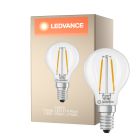 Ledvance Classic LED E14 Pera Filamento Chiara 1.8W 250lm - 827 Bianco Molto Caldo | Sostitutiva 25W