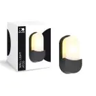 D'Lite Luce Da Parete Atos ABS Nero | IP54 - Adatto per 1x E27 