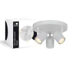 D'Lite Luce da soffitto Trop Metallo Bianca | Adatto per 3x GU10 