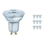 Confezione Multipack 10x Osram Performance Faretti LED Riflettore GU10 PAR16 3.4W 230lm 36D - 927 Bianco Molto Caldo | Miglior Resa Cromatica - Dimmerabile - Sostitutiva 35W