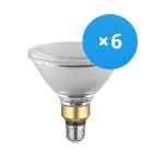 Confezione Multipack 6x Osram Performance Faretti LED E27 PAR38 15.2W 1035lm 36D - 927 Bianco Molto Caldo | Miglior Resa Cromatica - Dimmerabile - Sostitutiva 120W