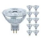 Confezione Multipack 10x Osram Performance Faretti LED Riflettore GU5.3 MR16 3.4W 230lm 36D - 927 Bianco Molto Caldo | Miglior Resa Cromatica - Dimmerabile - Sostitutiva 20W