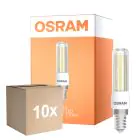 Confezione Multipack 10x Osram Special T Slim LED E14 Chiara 7W 806lm - 827 Bianco Molto Caldo | Dimmerabile - Sostitutiva 60W 