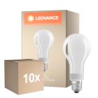Confezione Multipack 10x Ledvance Classic LED E27 Pera Filamento Ghiaccio 18W 2452lm - 827 Bianco Molto Caldo | Dimmerabile - Sostitutiva 150W