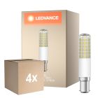 Confezione Multipack 4x Ledvance Special T Slim LED B15d Tubo one-handed Chiara 8W 1055lm - 827 Bianco Molto Caldo | Dimmerabile - Sostitutiva 75W