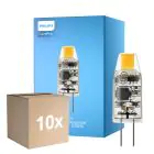 Confezione Multipack 10x Philips LED Capsula CorePro G4 Chiara 1W 100lm - 827 Bianco Molto Caldo | Sostitutiva 10W 