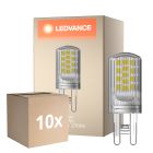 Confezione Multipack 10x Ledvance Performance LED Capsula Chiara G9 4W 470lm - 827 Bianco Molto Caldo | Dimmerabile - Sostitutiva 40W