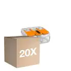 Confezione Multipack 20x Wago 221-413 Connettore Compact | 3 Filo Connessione - Morsetto Per Cavi