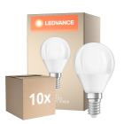 Confezione Multipack 10x Ledvance Classic LED E14 Pera Ghiaccio 4.9W 470lm - 827 Bianco Molto Caldo | Dimmerabile - Sostitutiva 40W