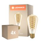Confezione Multipack 4x Osram Vintage 1906 LED E27 Edison Filamento Oro 8.8W 806lm - 824 Bianco Molto Caldo | Dimmerabile - Sostitutiva 60W
