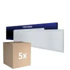 Confezione Multipack 5x Noxion Pannello A LED Delta Value V5 28W 3920lm - 830-840 CCT | 120x30cm - UGR