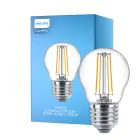 Philips Corepro LED Lustre E27 Sferica Filamento Chiara 4.3W 470lm - 827 Bianco Molto Caldo | Sostitutiva 40W
