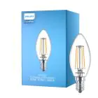 Philips Corepro LED Candela E14 Filamento Chiara 4.3W 470lm - 840 Bianco Freddo | Sostitutiva 40W