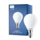 Philips Master Value LED Lustre E14 Sferica Ghiaccio 3.4W 470lm - 927 Bianco Molto Caldo | Miglior resa cromatica - Dimmerabile - Sostitutiva 40W