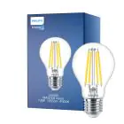 Philips MASTERValue LED E27 Pera Filamento Chiara 7.8W 1055lm - 940 Bianco Freddo | Miglior resa cromatica - Dimmerabile - Sostitutiva 75W